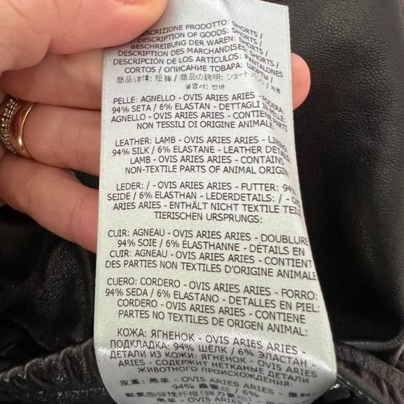 Tom Ford leather black shorts size 42 - Picture 7 of 9